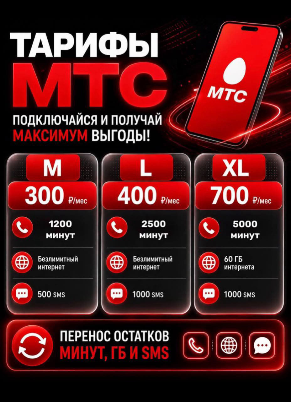 Новые сим-карты МТС