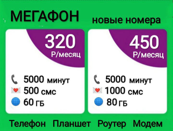 Сим-карты Мегафон
